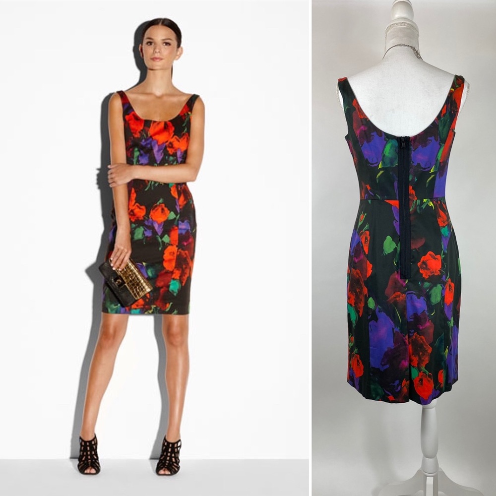 Milly Sophia Floral Print Stretch Cotton Dress, 6